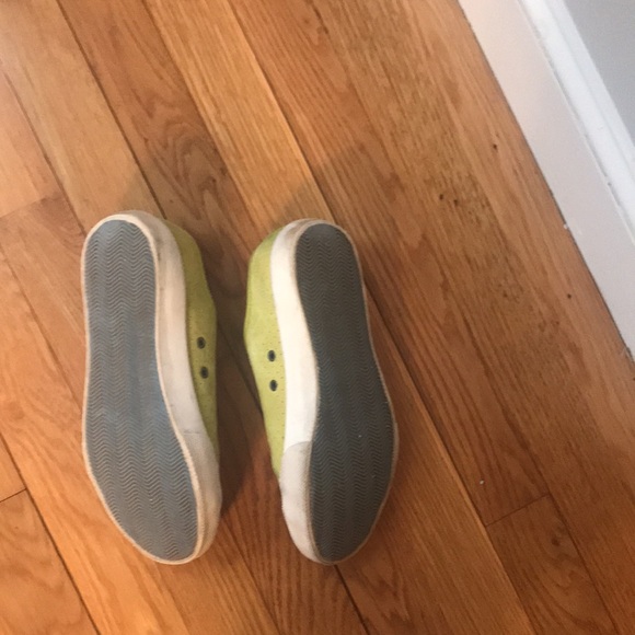 SeaVees Perforated Sneakers in Chartreuse - Picture 5 of 10